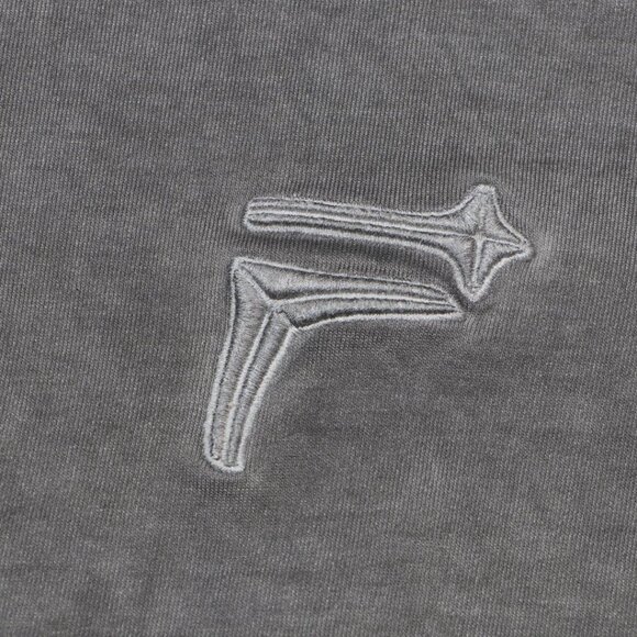 Thug Club Grey Distressed T Shirt With Minimalist Design - Picture 4 of 8